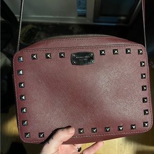 Michael Kors Saffiano Stud Crossbody Bag